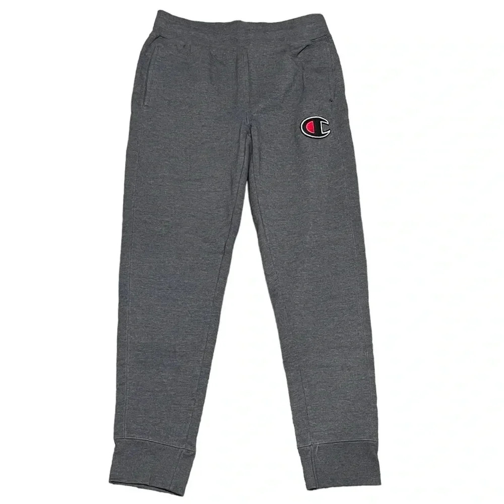 Grey Champion Reverse Weave Joggers Size Medium